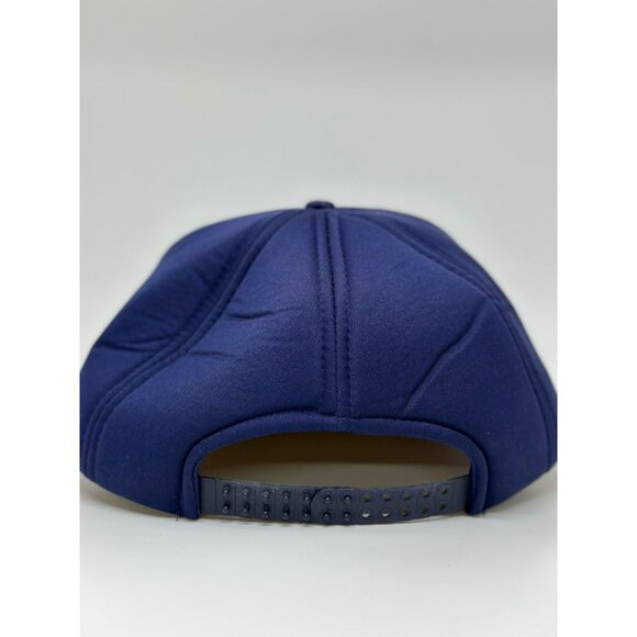 VTG Power Shower Mobile Wash Snapback Trucker Hat Navy Blue One Size Retro 70's - Picture 4 of 8